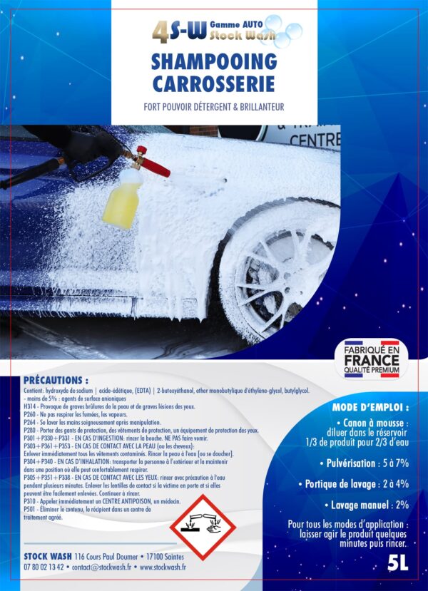 001 Shampooing carrosserie STOCK WASH